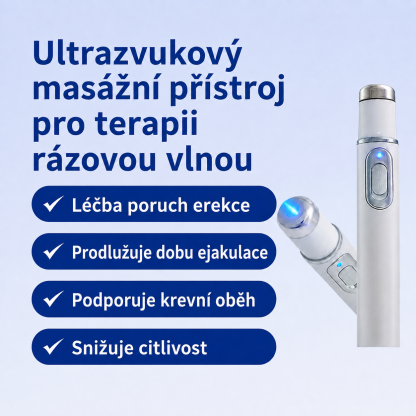 ⚡ Pokročilá rázová vlnová terapie podporuje mužské sexuální zdraví 💪 a pomáhá zmírnit bolesti svalů, kloubů a šlach 🦵